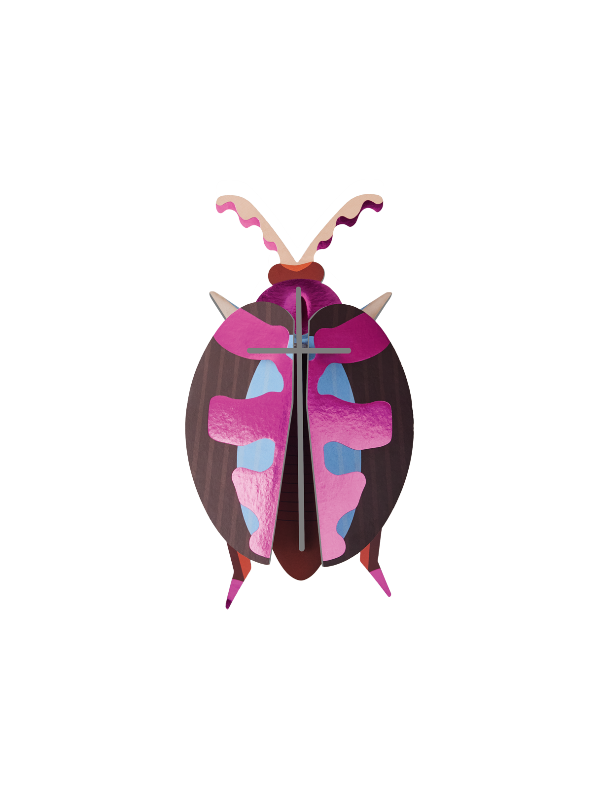 3D Wall Art - Radiant Beetle - Lumen Pink Beetle