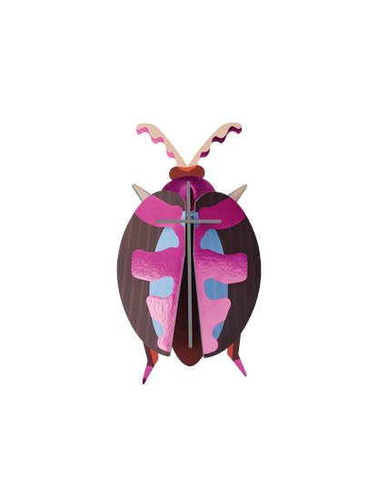 3D Wall Art - Radiant Beetle - Lumen Pink Beetle