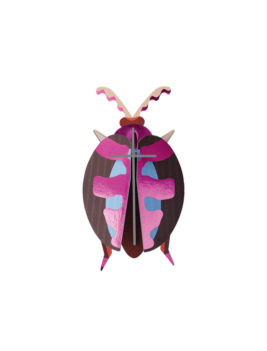 3D Wall Art - Radiant Beetle - Lumen Pink Beetle