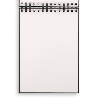 Medium Sketchbook 10x7"- Basic Spiral Fliptop Landsc (Black)