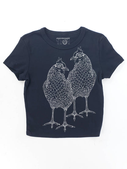 Chickens Babe Baby Doll Tee