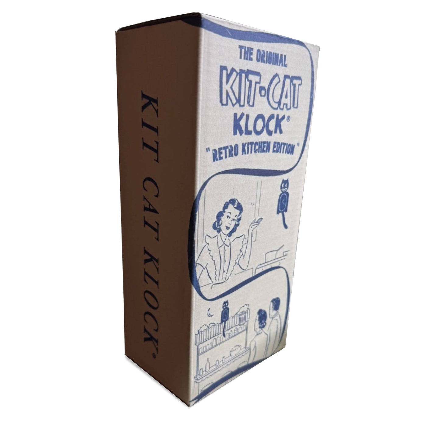 Retro Black Kitchen Edition Kit-Cat Klock