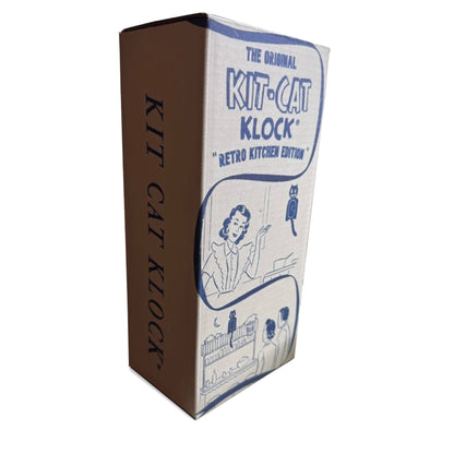 Retro Black Kitchen Edition Kit-Cat Klock