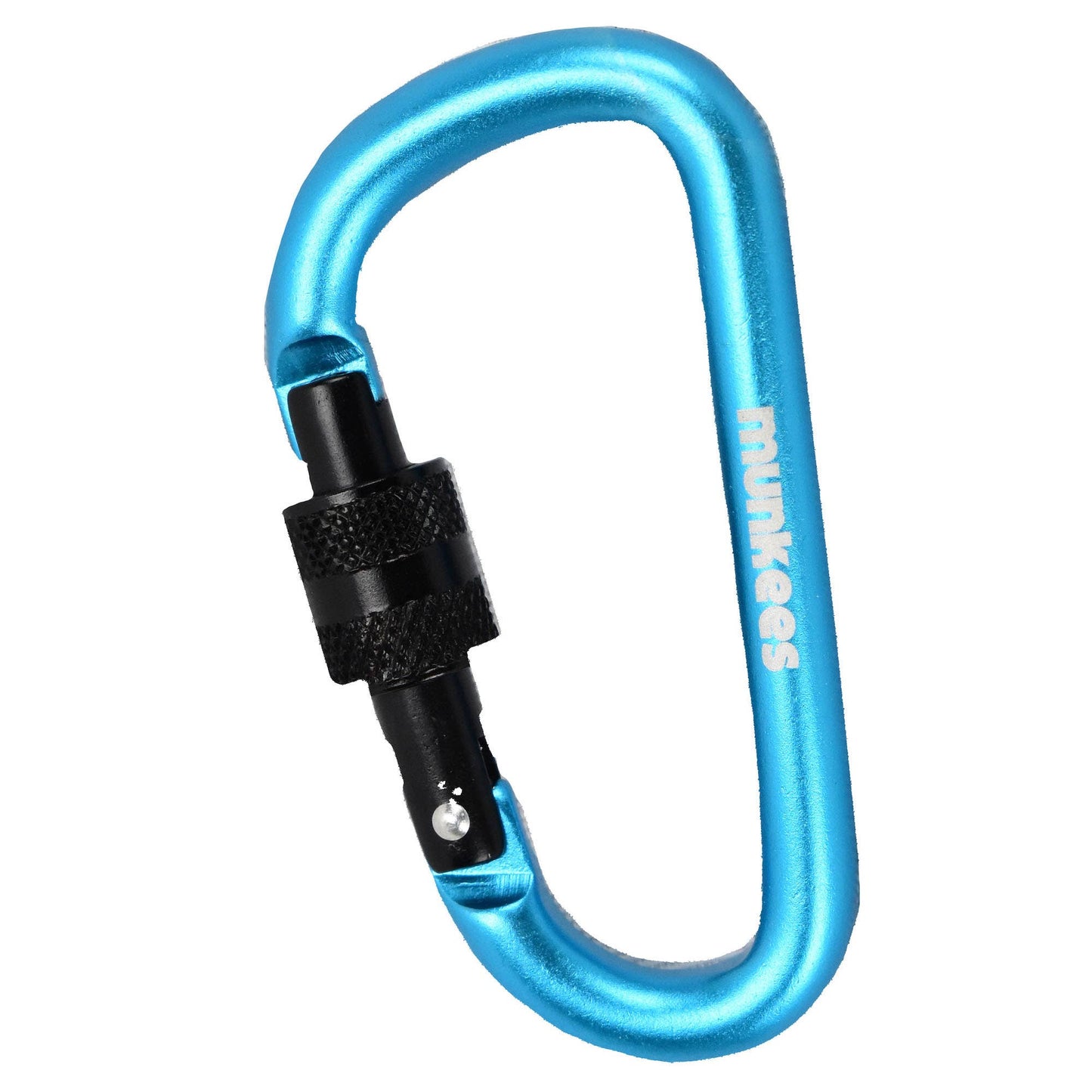 D Shaped Carabiner with Screw Lock