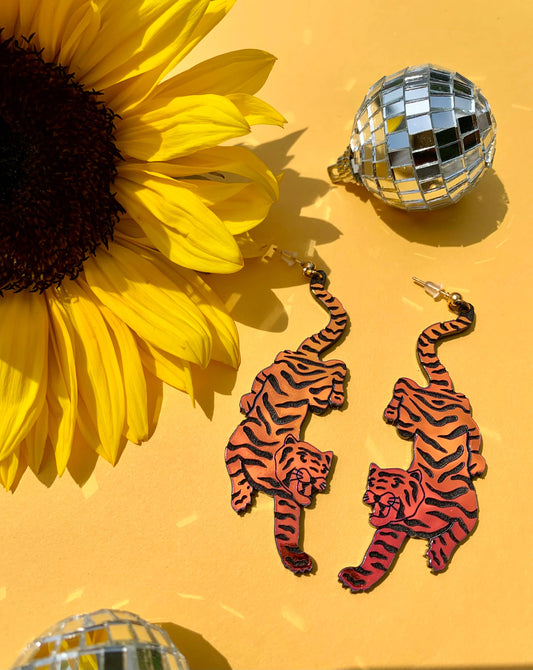 Tiger Earrings