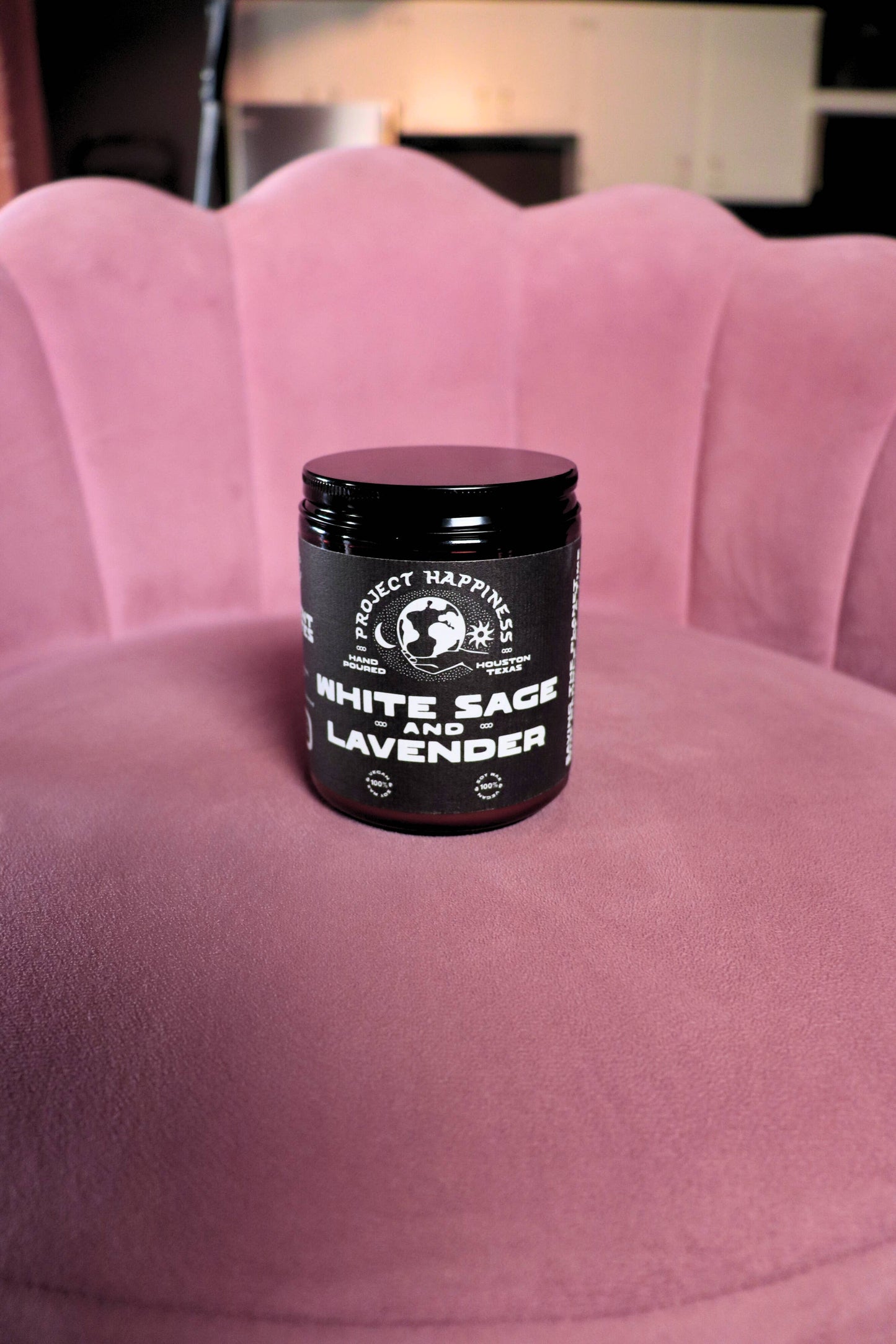 White Sage and Lavender Soy Candle - 8oz