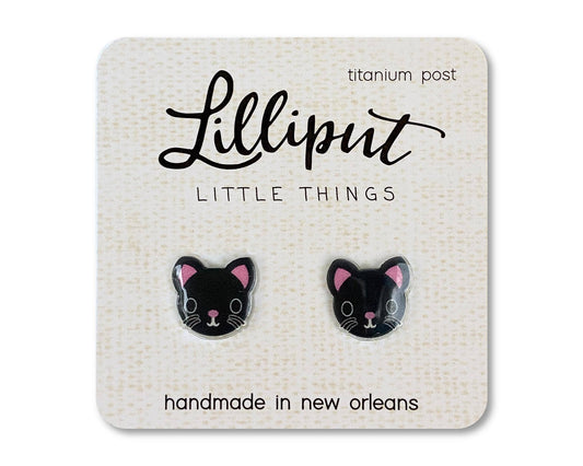 Black Cat Earrings