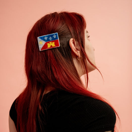 Acadiana Flag Hair Clip