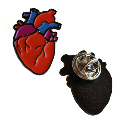 Anatomical Heart Enamel Pin