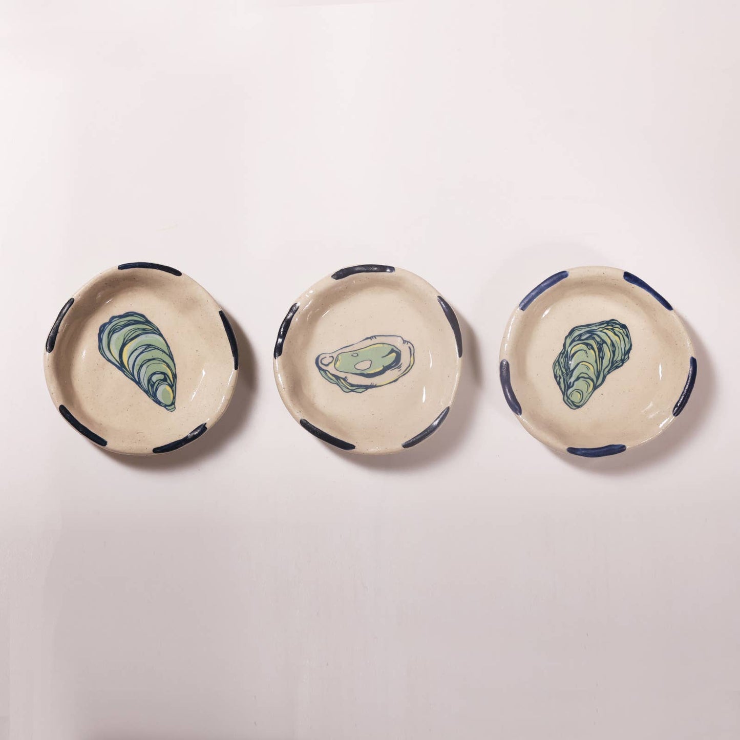 Mini Oyster Trinket Tray-Trinket Dish-Ceramic Tasting Bowl