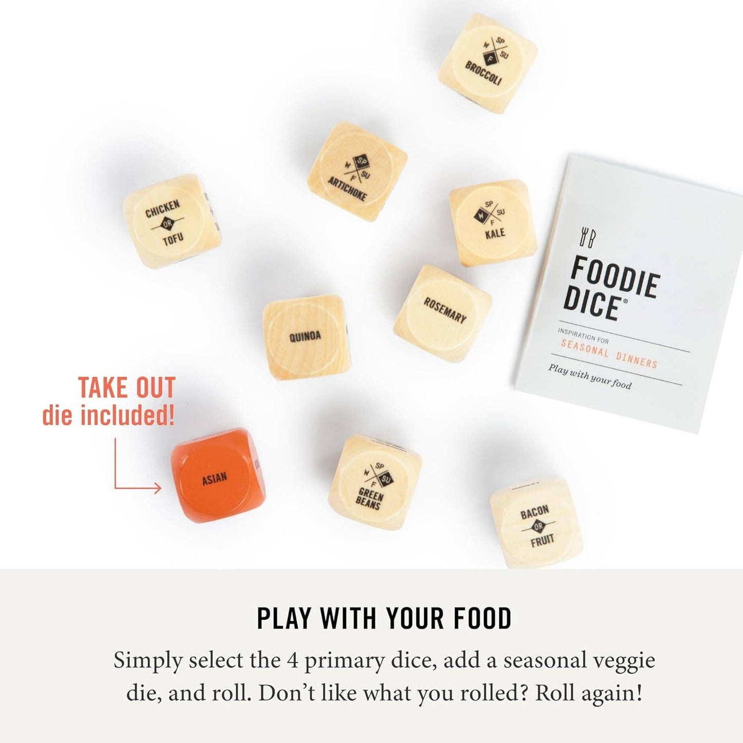 Foodie Dice - Inspiration for Seasonal Dinners