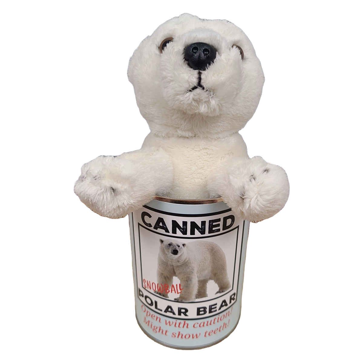 Snowball the Canned Polar Bear