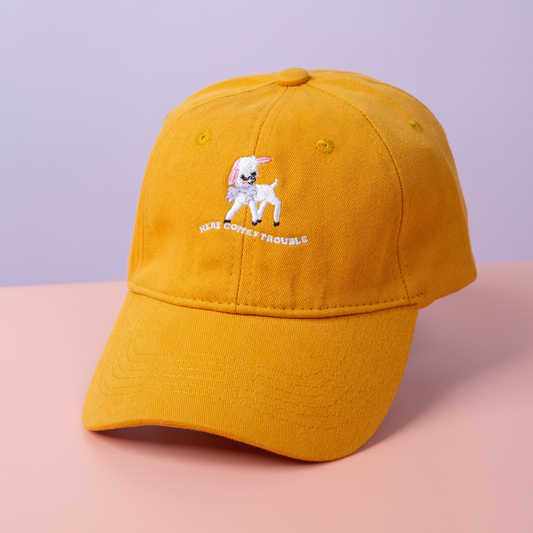 Here Comes Trouble Baseball Dad Hat