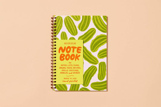 Pickles A5 Letterpress Spiral Notebook