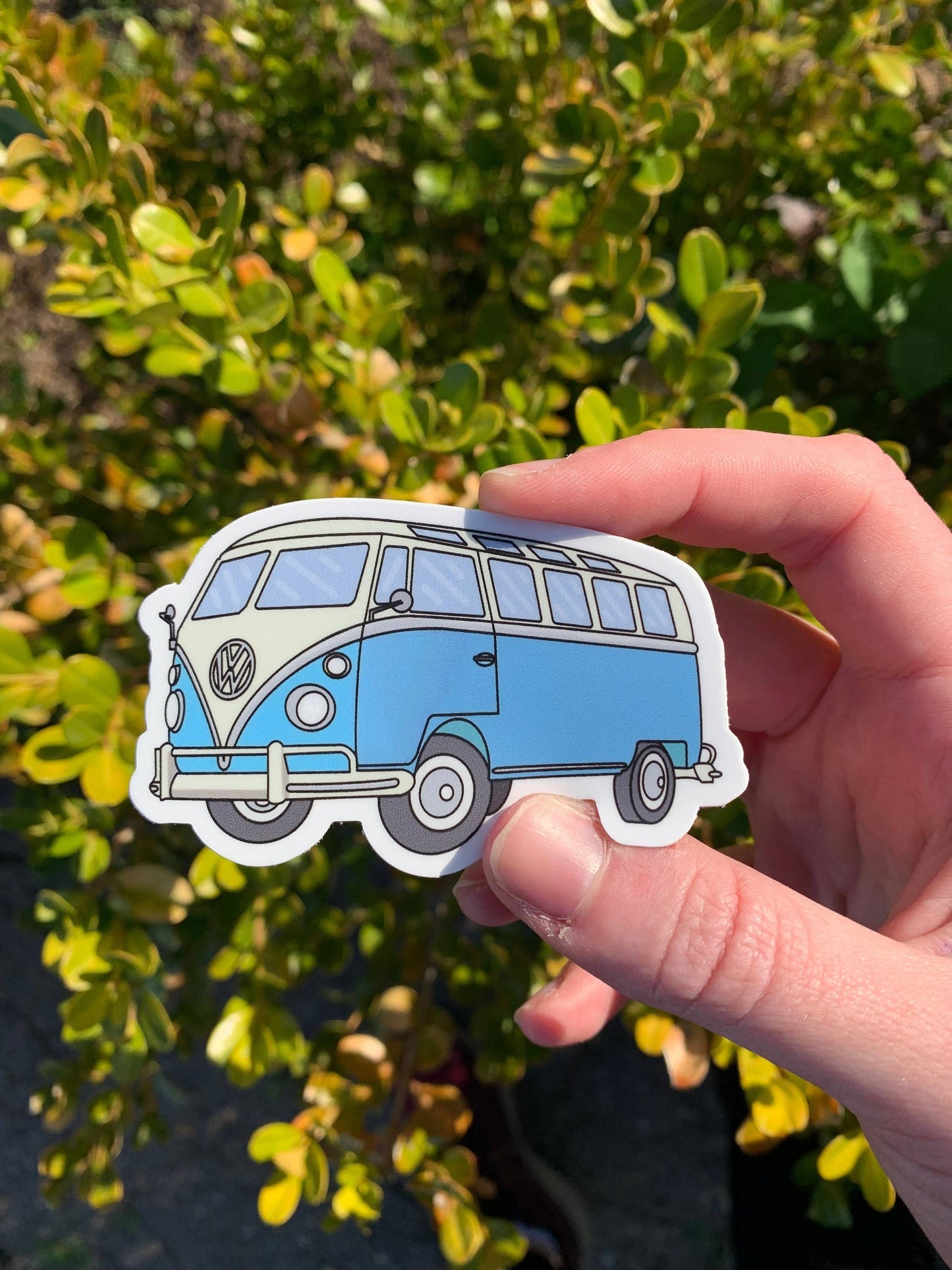 Vintage Blue Voltswagon Sticker