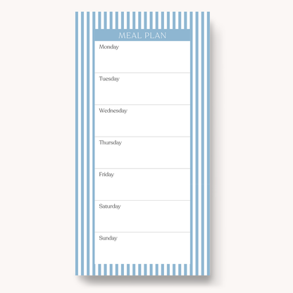Floral Magnetic Meal Plan Notepad