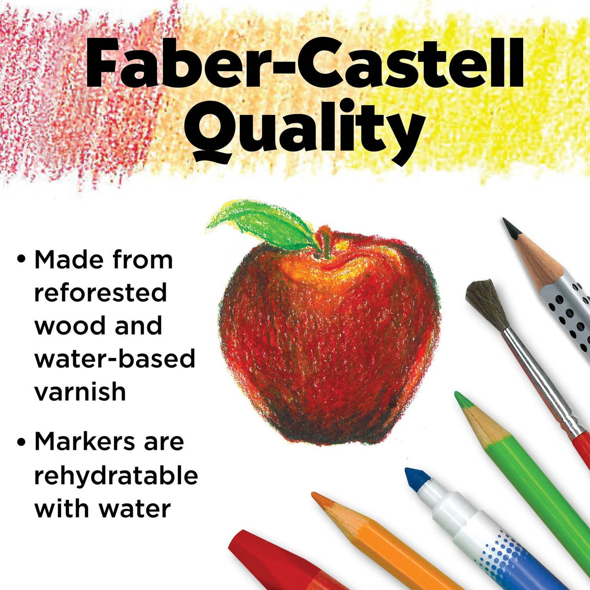 64- Piece Young Artist Essentials Art Set Gift Set for Kids
