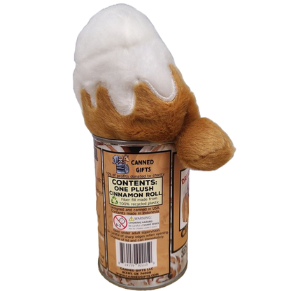 Canned Cinnamon Roll | Baking Plush in a Can w/Funny Jokes