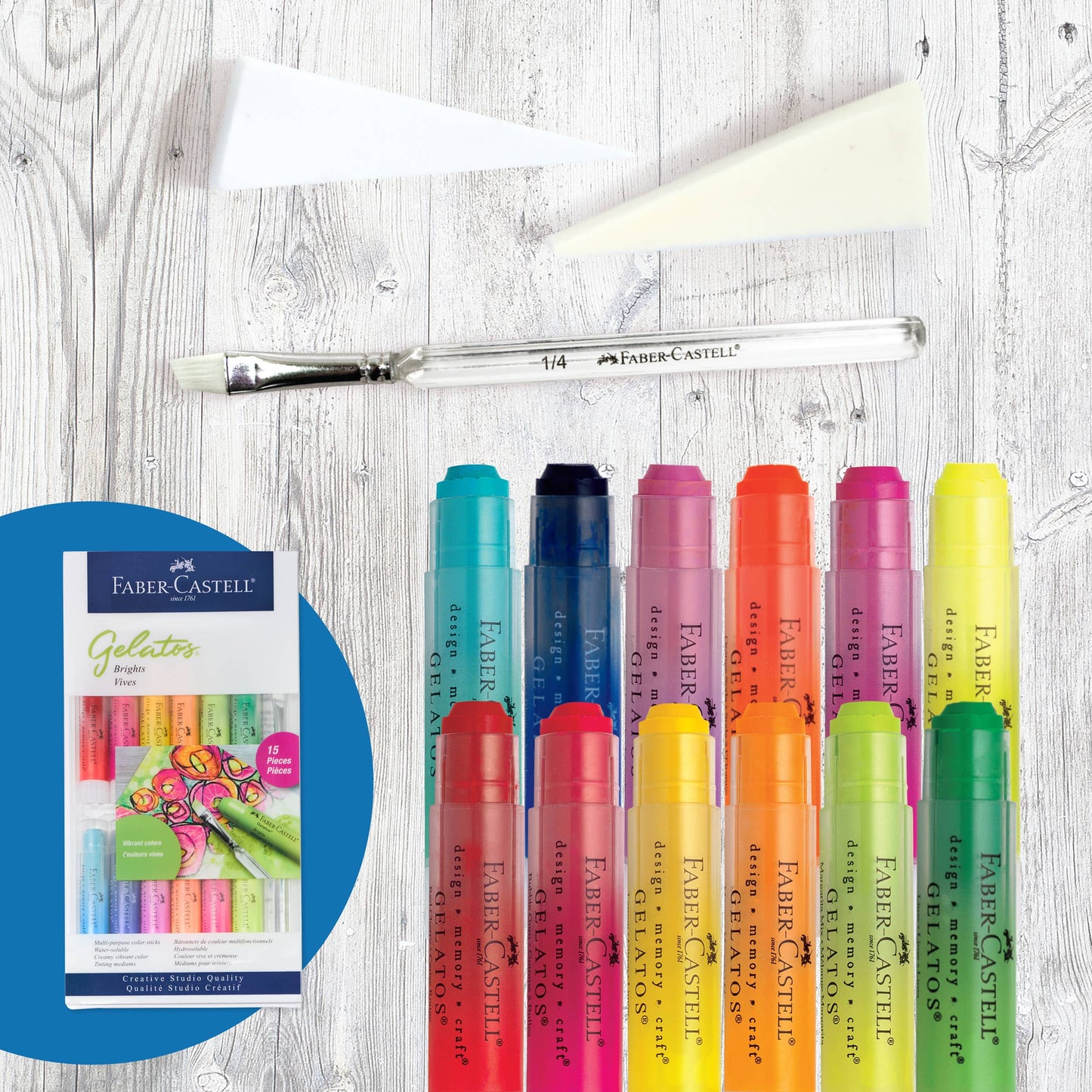 Gelatos Pigment Art Sticks, Brights