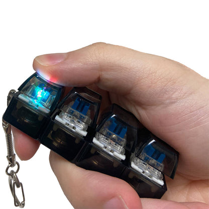 Keyboard Fidget LED Keyring - Black