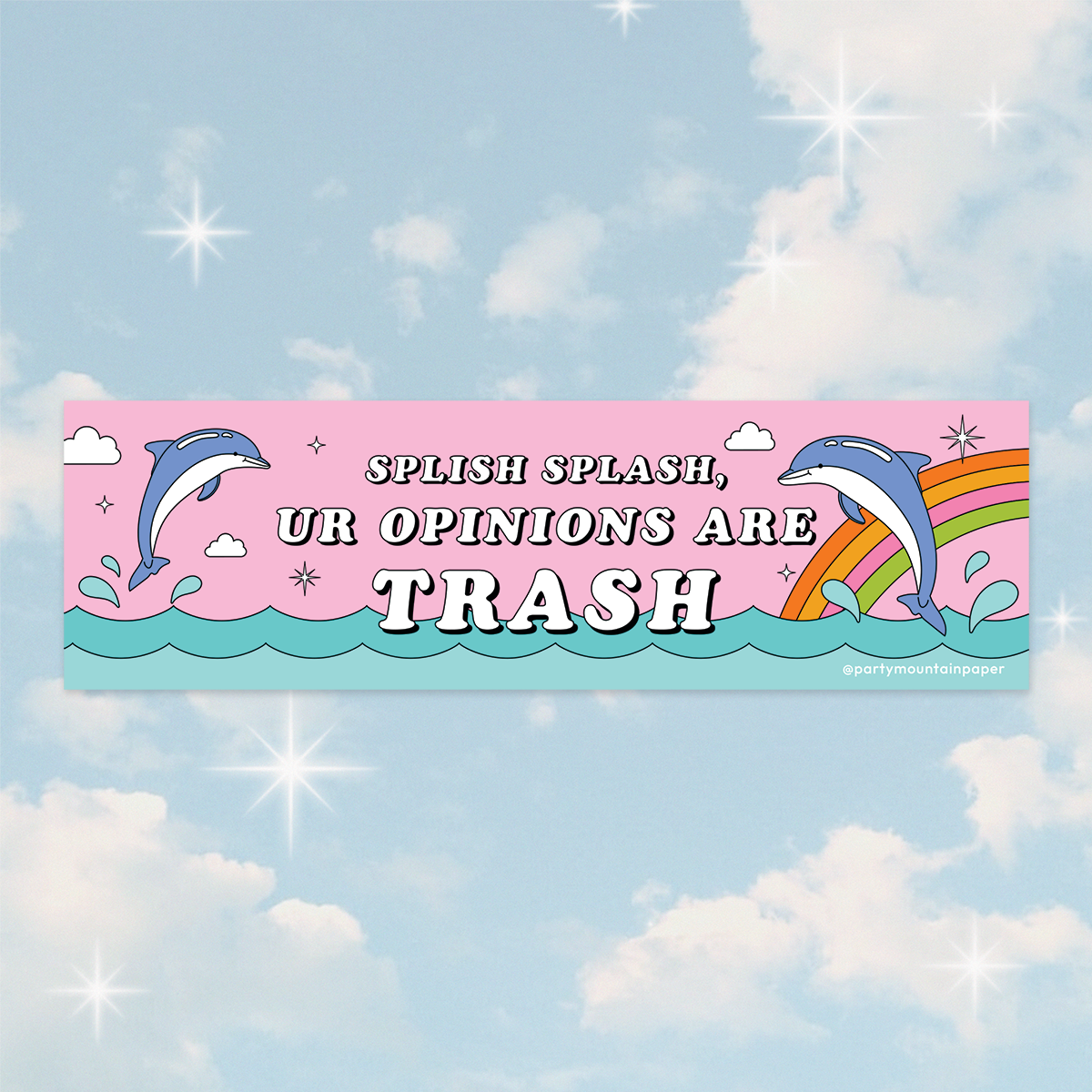 Splish Splash Bumper Sticker