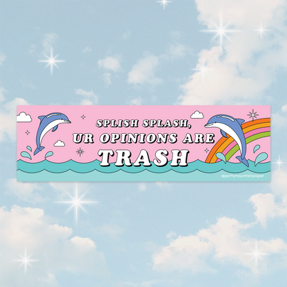 Splish Splash Bumper Sticker