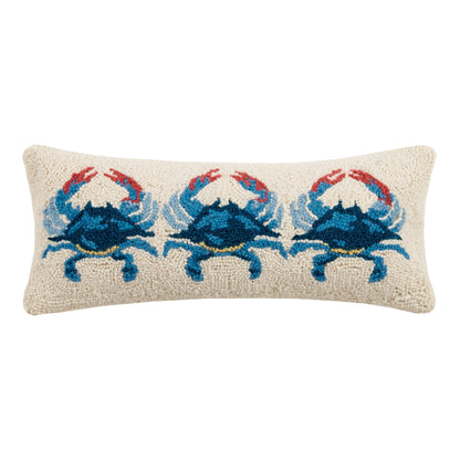 Blue Crabs Hook Pillow