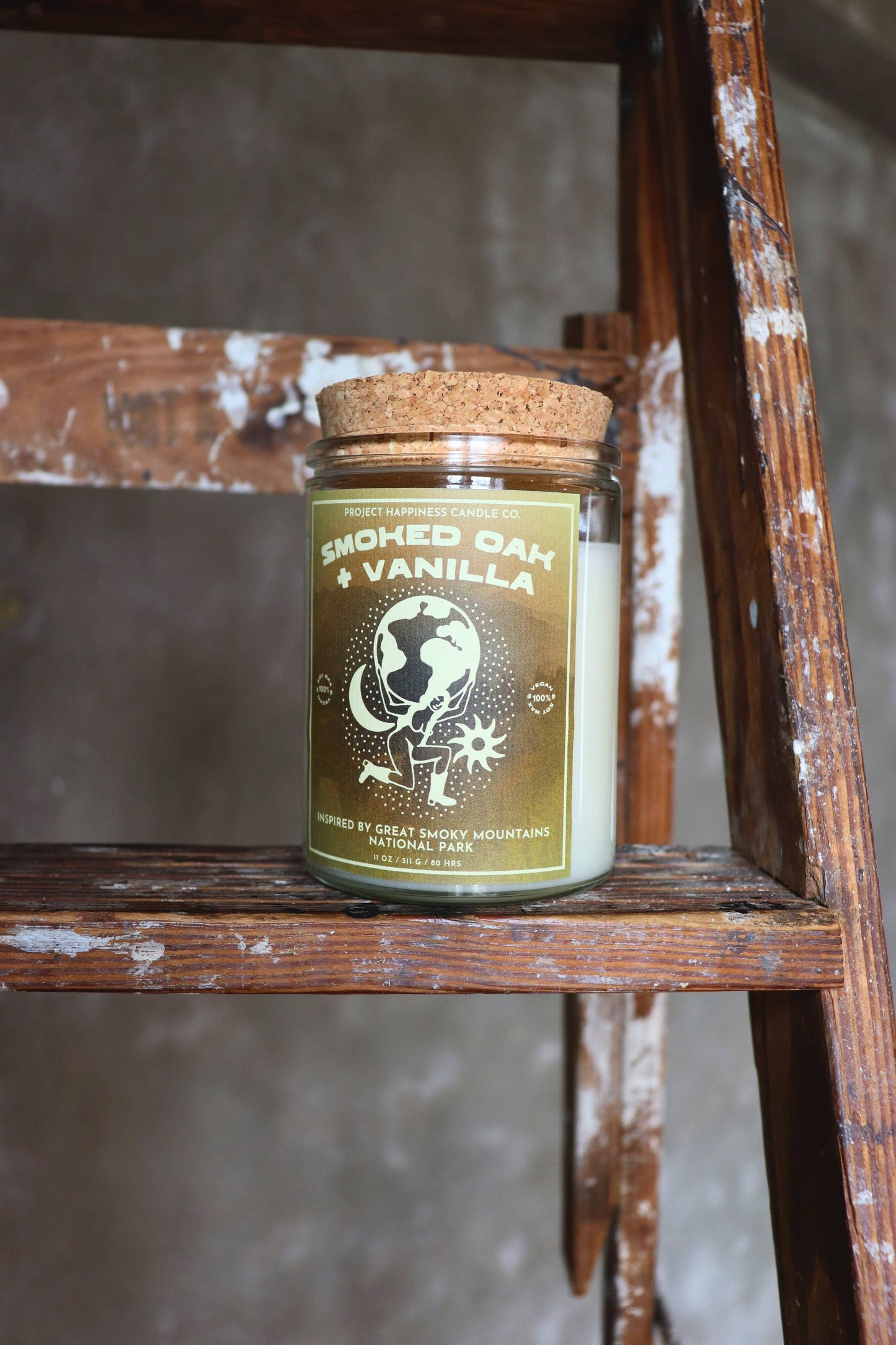Smoked Oak and Vanilla Soy Candle - Great Smoky Mountain 11oz