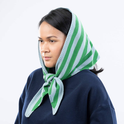 Simple Stripe Triangle Scarf