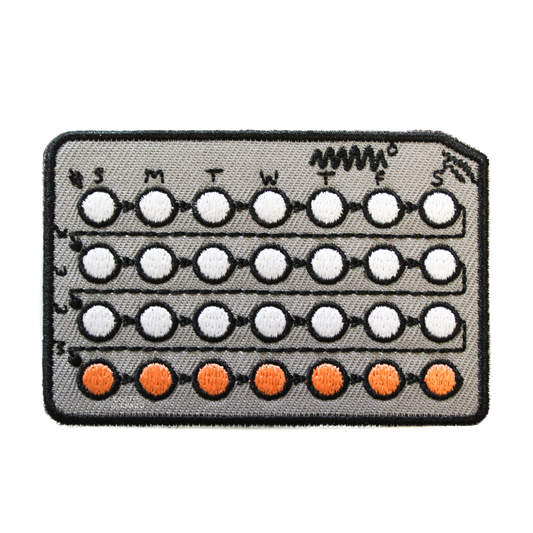 Birth Control Embroidered Patch