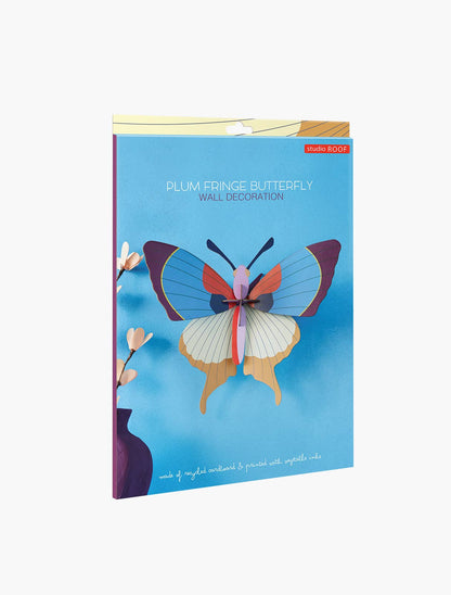 3D Wall Art - Butterfly - Plum Fringe Butterfly