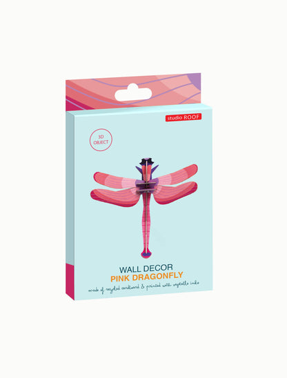3D Wall Art - Insect - Ruby Dragonfly
