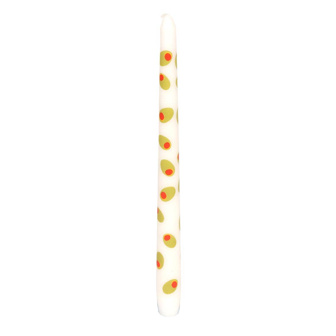Olive Taper Dinner Candles - 2 Pack