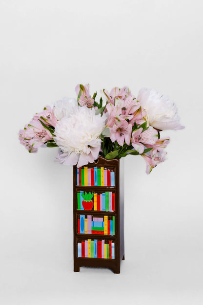 Ceramic Vase, Bookshelf