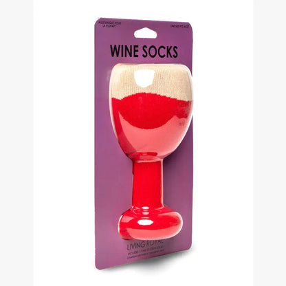 3D Packaged Socks - Wine Glass