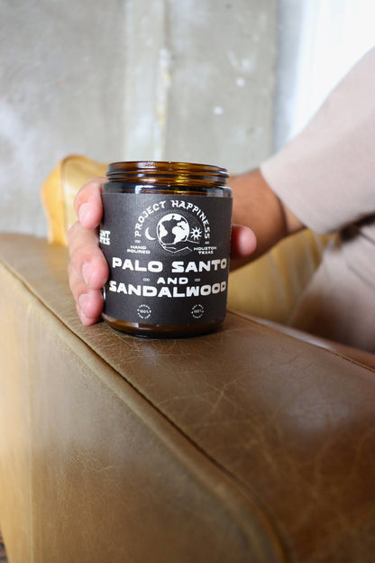 Palo Santo and Sandalwood Soy Candle - 8oz