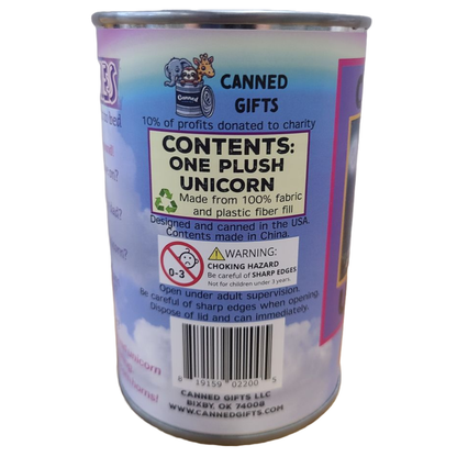 Canned Unicorn | Stuffed Animal Plush w/Fun Jokes|Starlight