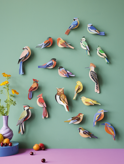 3D Wall Art - Garden Birds - Blue Tits