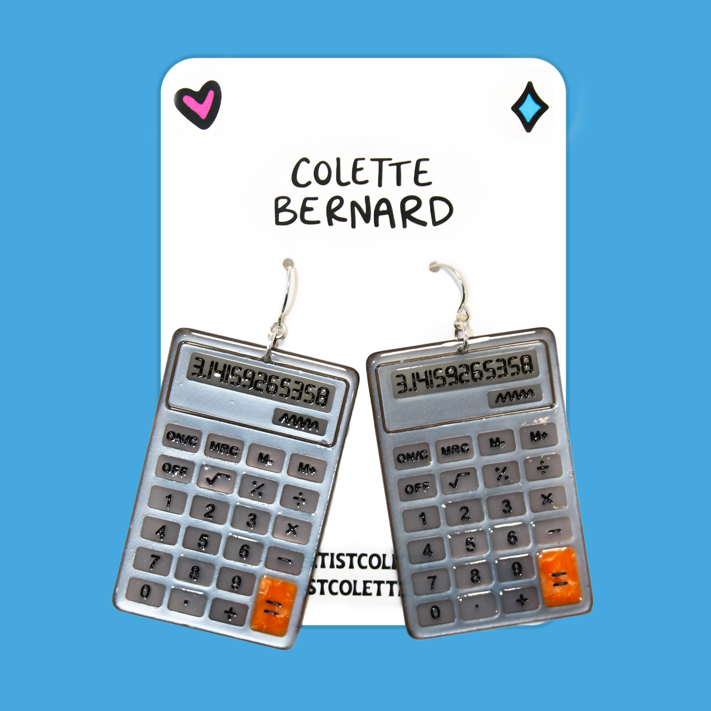 Calculator Earrings