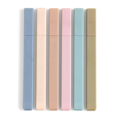 Muted Highlighter Set of 6 Colors