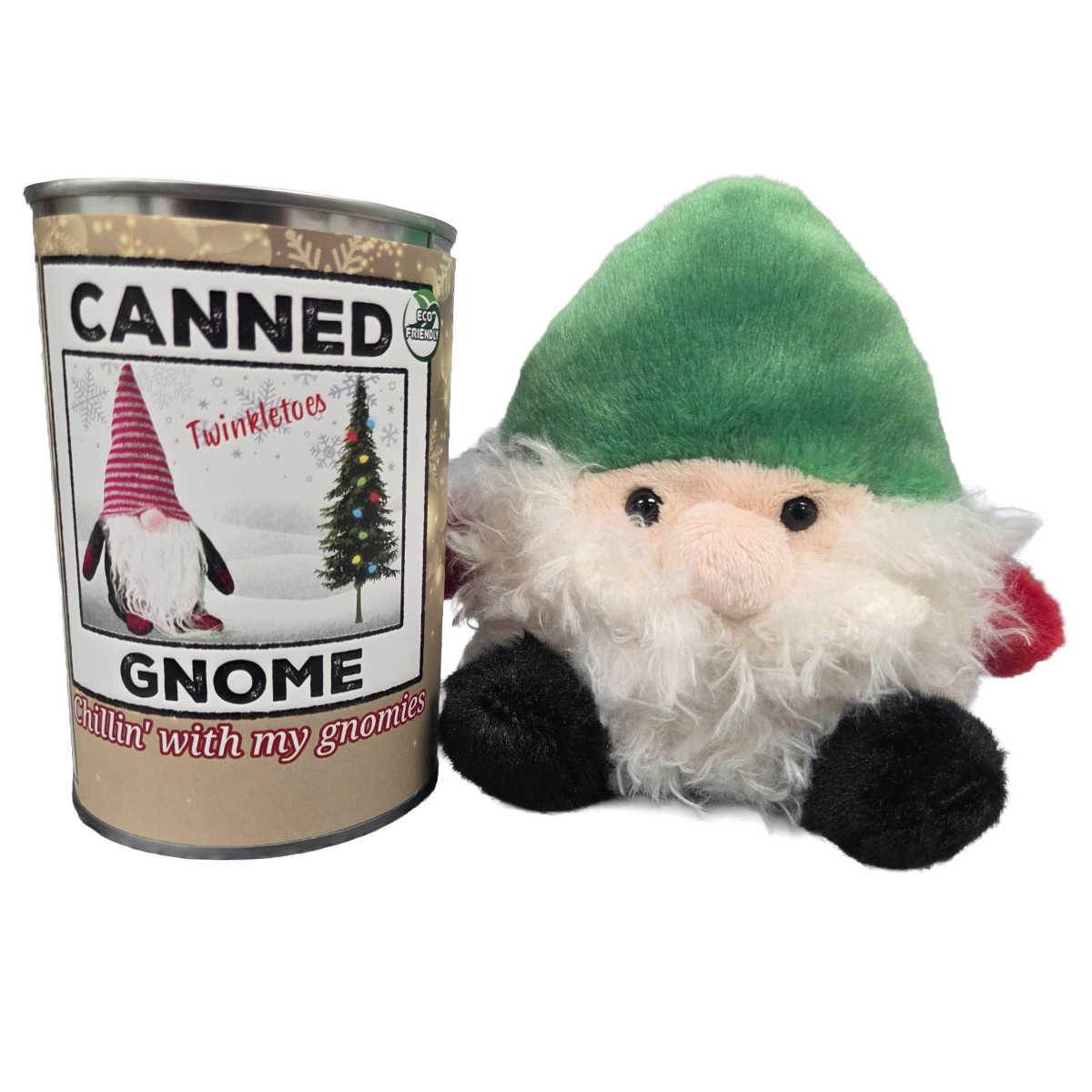 Canned Gnome | Garden Plant Plush w/Jokes | Christmas Magic