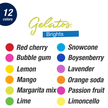 Gelatos Pigment Art Sticks, Brights