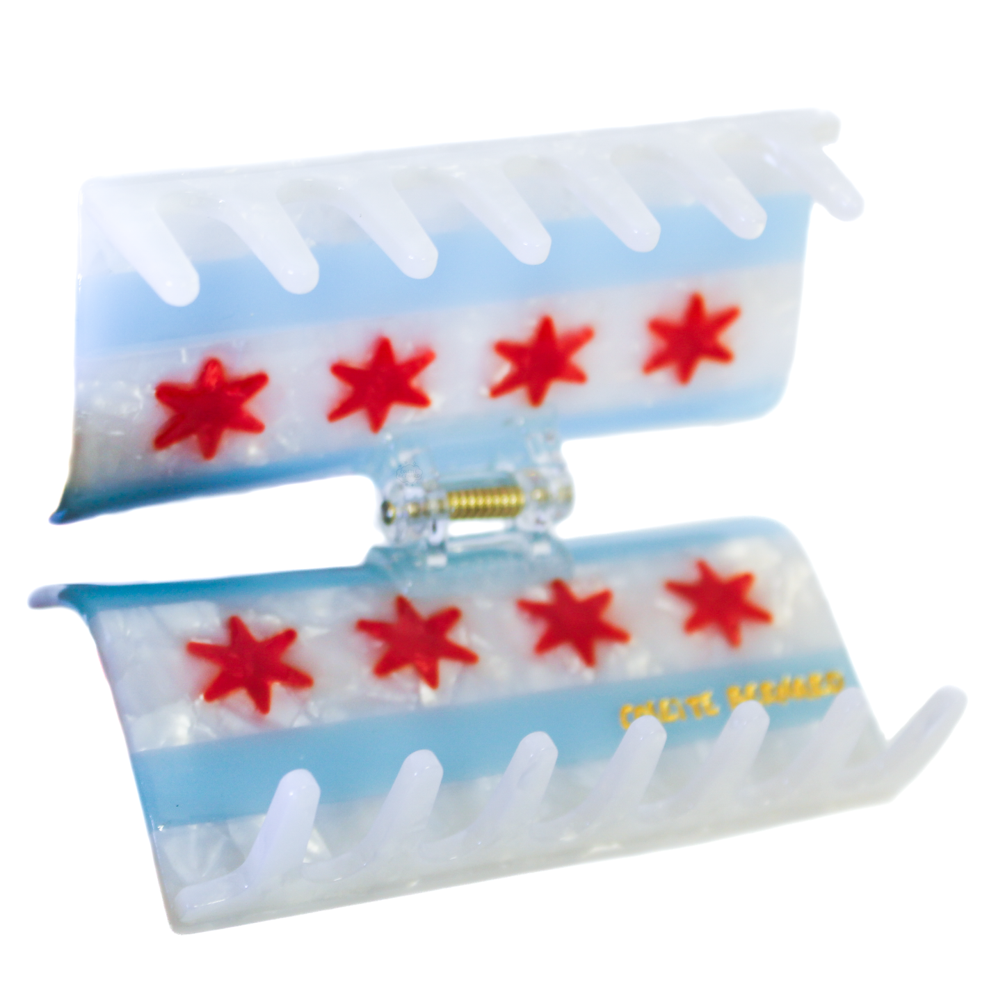 Chicago Flag Hair Claw