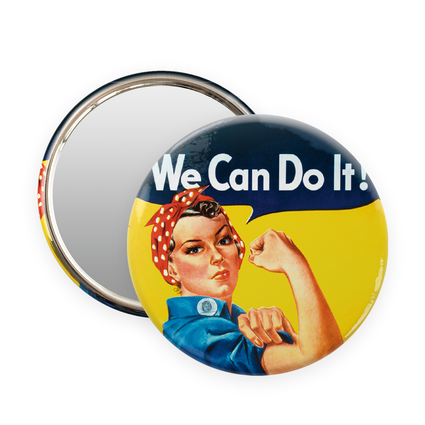 Pocket Mirror 80mm - We Can Do It War Memorial