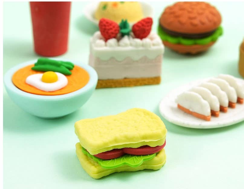 Yummy Snack Miniature Random Eraser Box