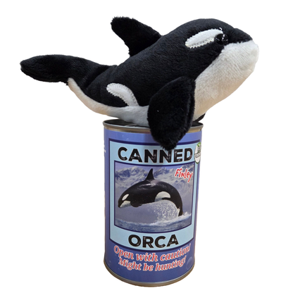 Finley the Canned Orca | Stuffed Animal Plush w/Jokes | Gift