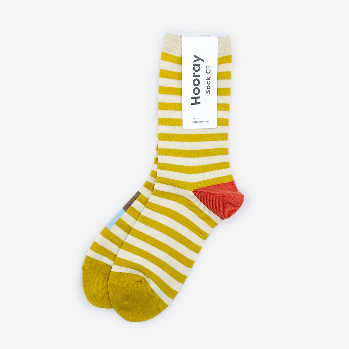 Eureka Regular Stripe Crew Socks — California Gold