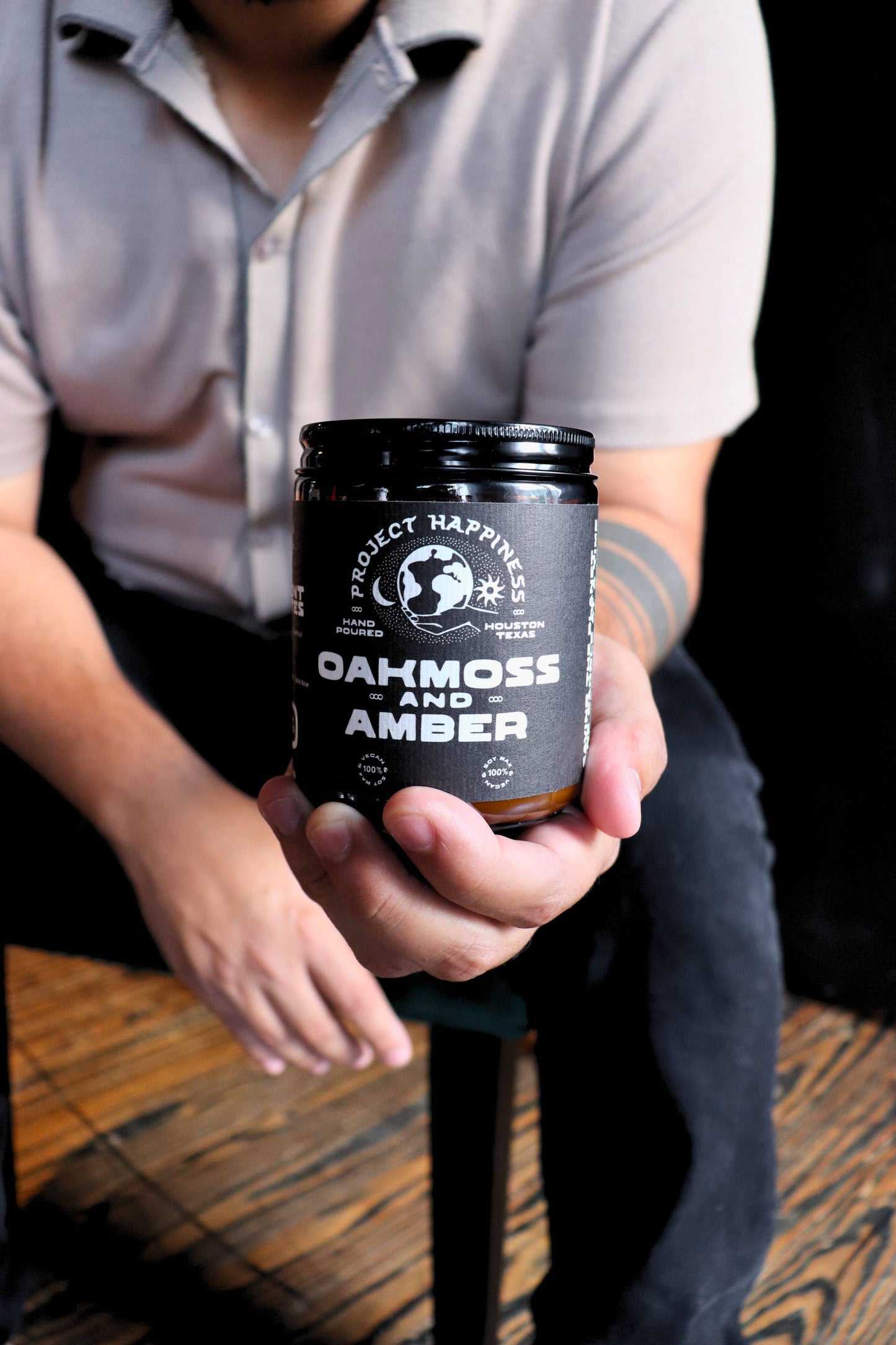 Oakmoss and Amber Soy Candle - 8oz | Valentine's Scent