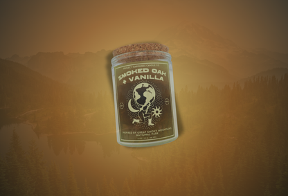 Smoked Oak and Vanilla Soy Candle - Great Smoky Mountain 11oz