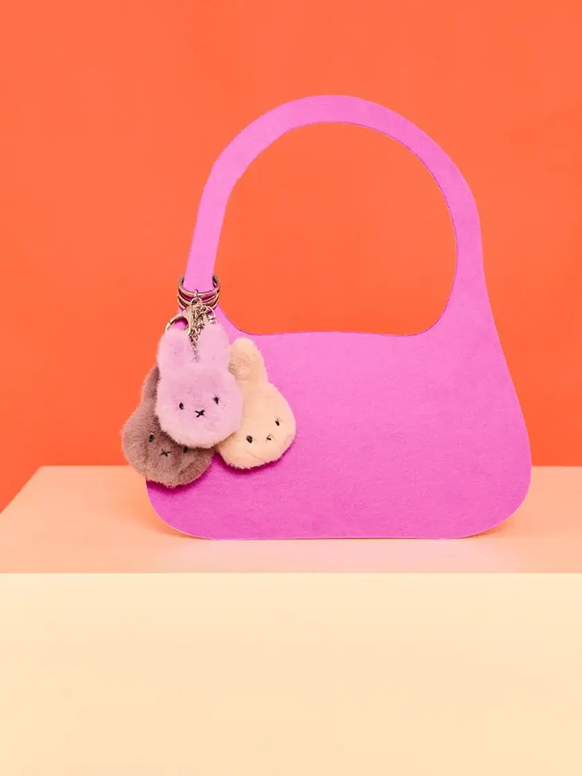 Miffy ECO Fuzzy Keychain - 8 cm - 3"
